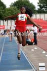 Junior girls long jump, 2015 English Schools Track and Field Champs., Gateshead Stadium. Photo: David T. Hewitson/Sports for All Pics